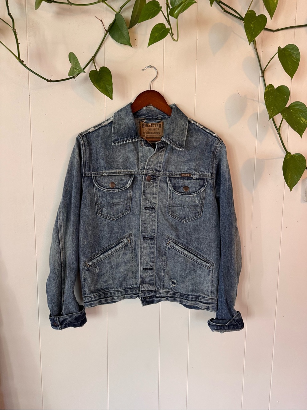 Hollister Washed Light Blue Denim Jacket
